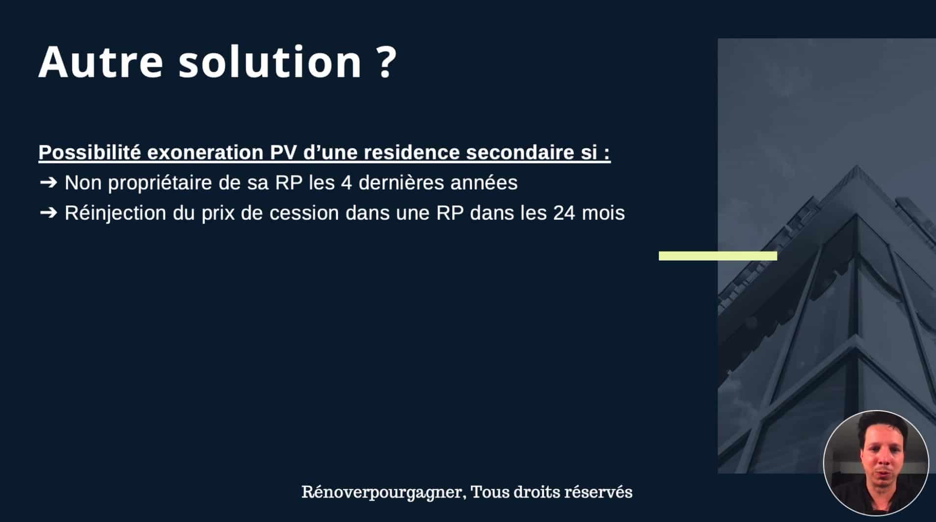 L'exonération de la plus-value pour la première cession d'un logement